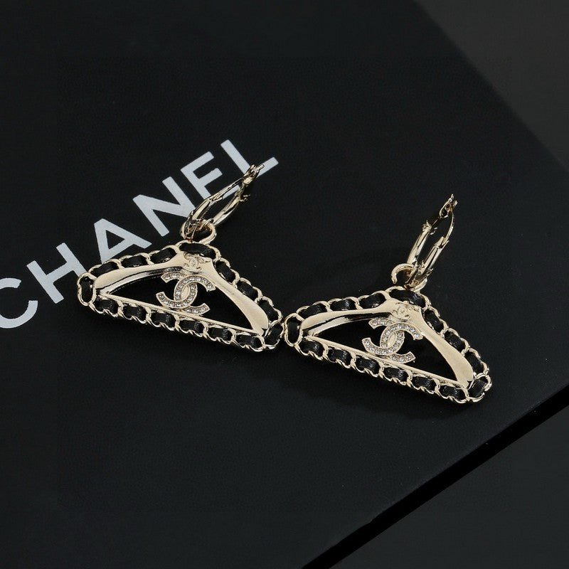 CC Coat Hanger Earrings