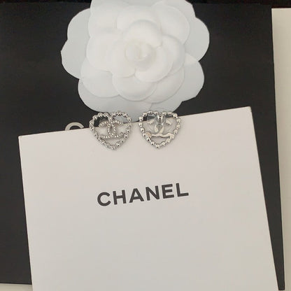 CC Black Heart Diamond Earrings