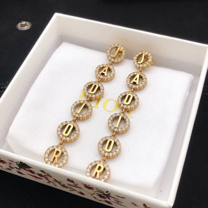 CD Tribales Diamond Long Earrings