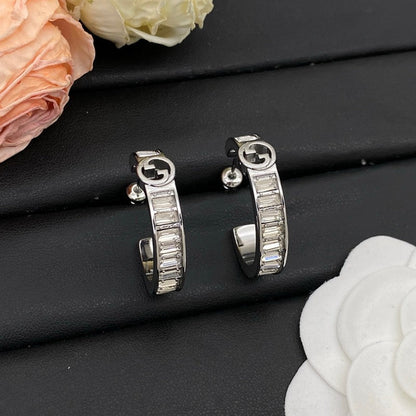GG Crystal Gold Earrings
