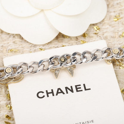 CC Bow Tie Choker Diamond Necklace