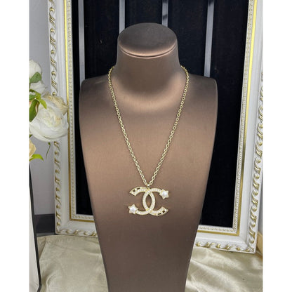 CC Big Star Gold Chain Necklace
