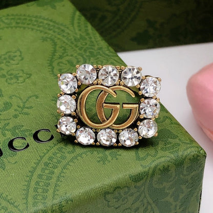 GG Diamond Open Ring