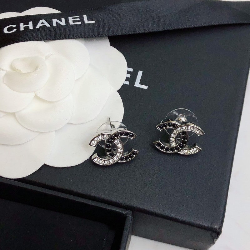 CC Black Gold Diamond Earrings