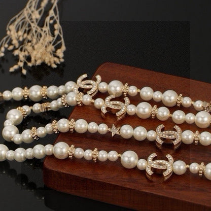 CC 26C Long Pearl Necklace