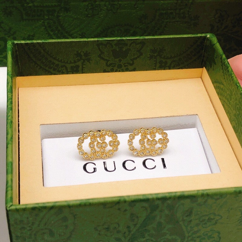 GG Pave Diamond Earrings