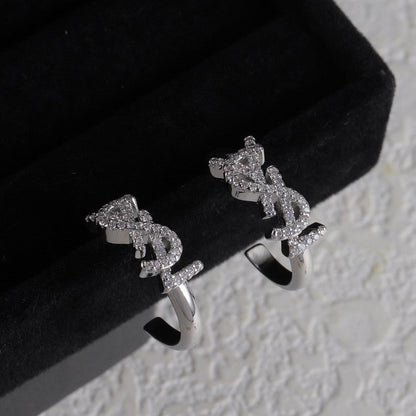 Saint Gold Diamond Circle Earrings