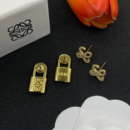 Loe Anagram Diamond Earrings