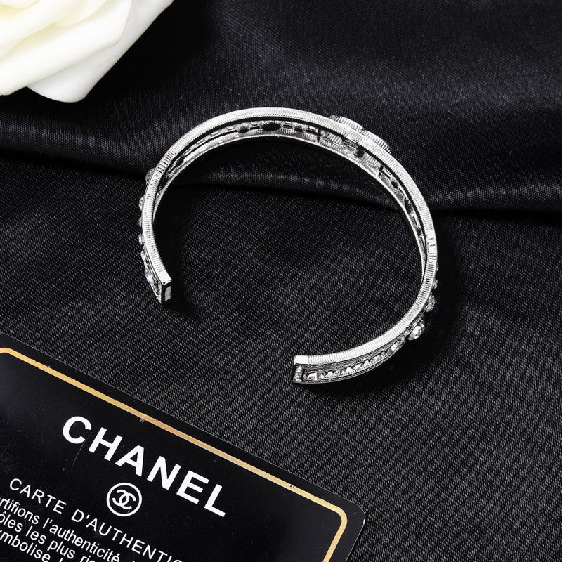 CC White Gold Diamond Bracelet