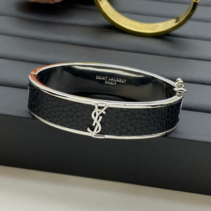 Saint Leather Gold Bracelet