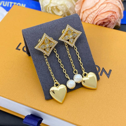 Louis Color Blossom Long Earrings