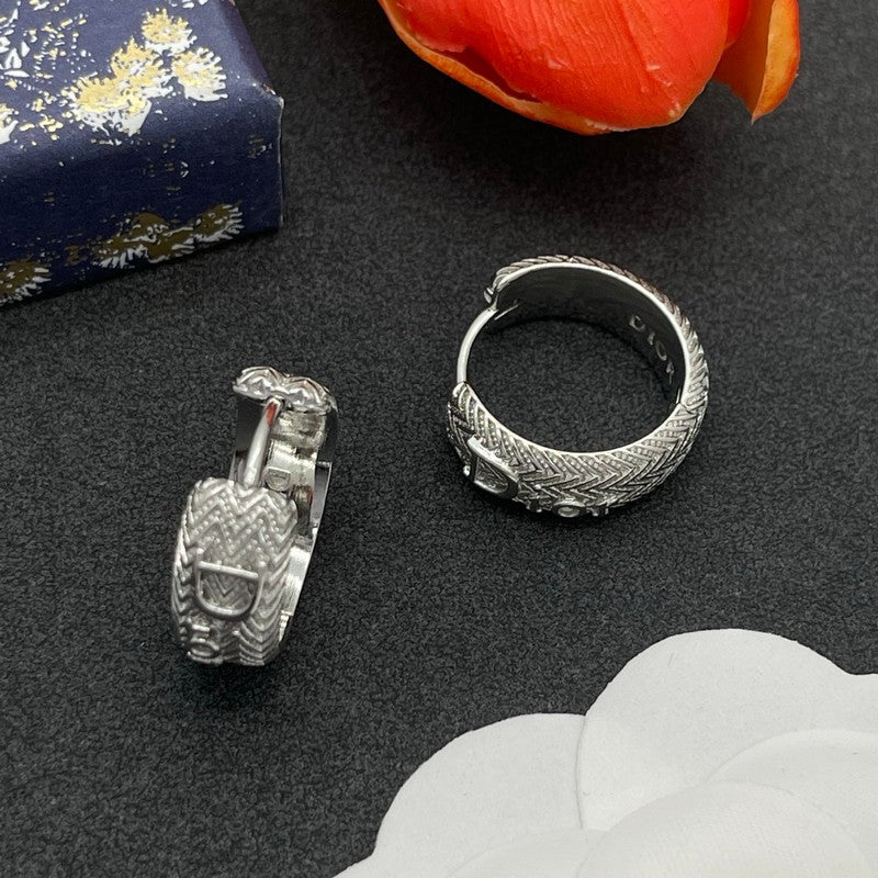 CD Diamond Circle Earrings
