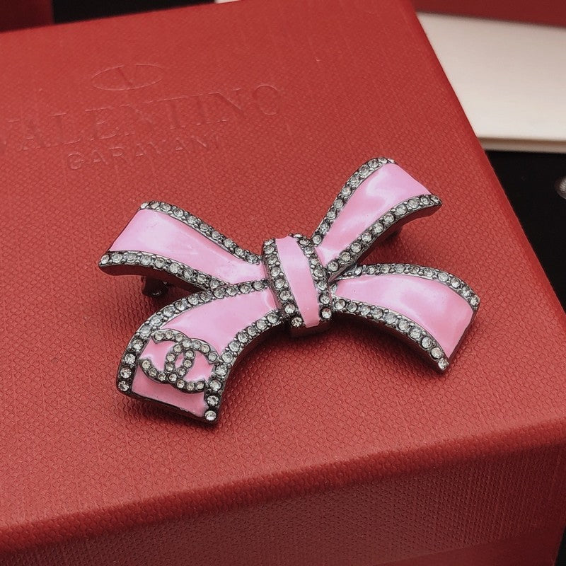 CC Pink Bow Brooch