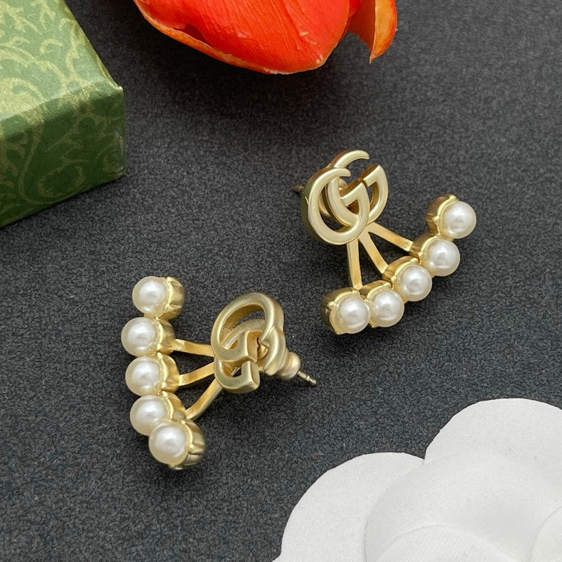 GG Five Pearl Earrings