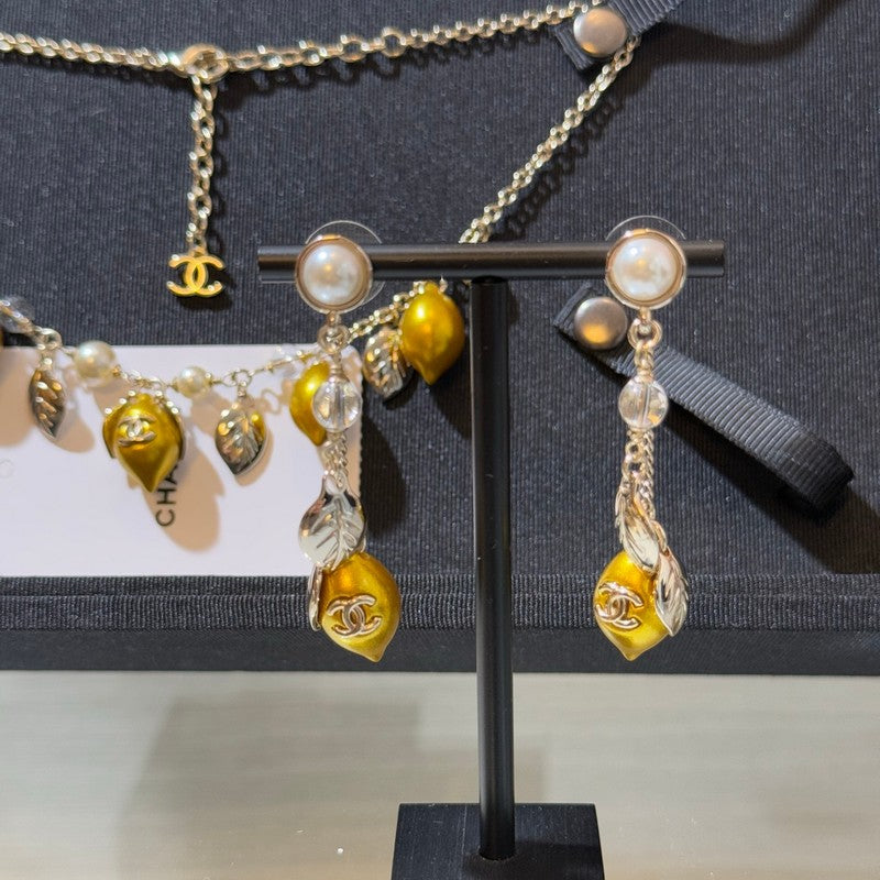 CC 26P Lemon Long Earrings