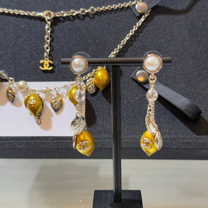 CC 26P Lemon Long Earrings