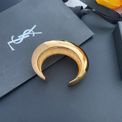 Saint Wide Gold Vintage Bracelet