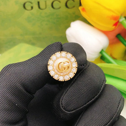 GG Pink & White Diamond Earrings