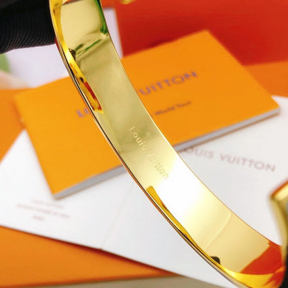 Louis Color Monogram Gold Bracelet