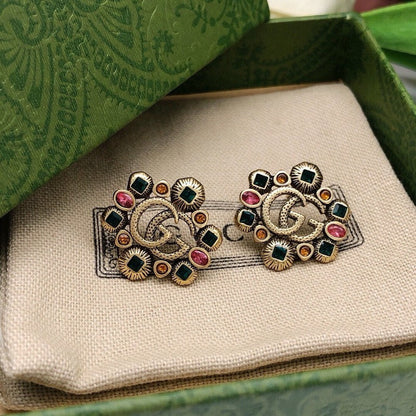 GG Color Crystal Earrings