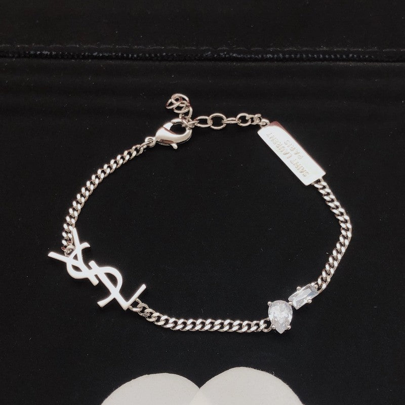 Saint White Gold Chain Bracelet