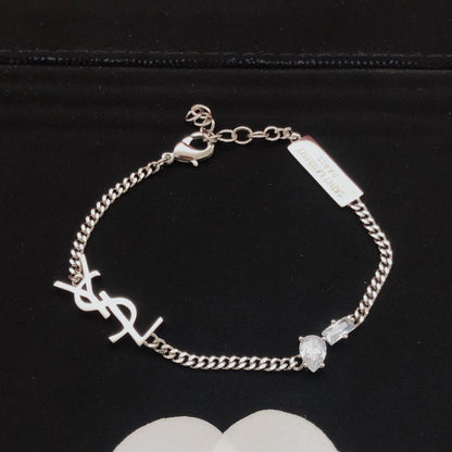 Saint White Gold Chain Bracelet