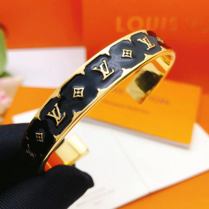 Louis Color Monogram Gold Bracelet
