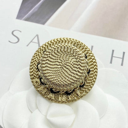 CC Hat Gold Brooch