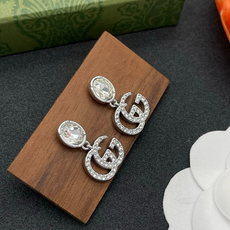 GG Crystal Gold Earrings