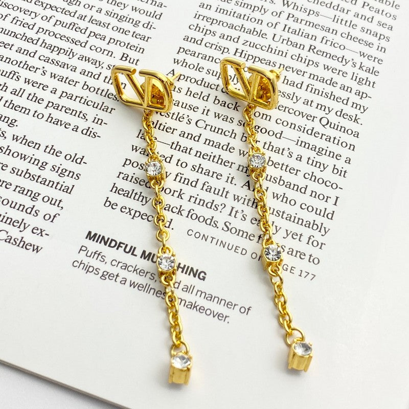Vlogo Long Pearl Earrings