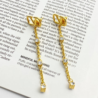 Vlogo Long Pearl Earrings