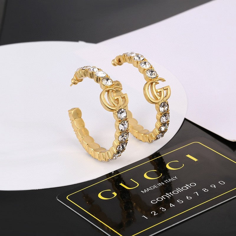 GG Color Crystal Earrings