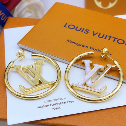 Louis Louise Hoop Pearls Earrings