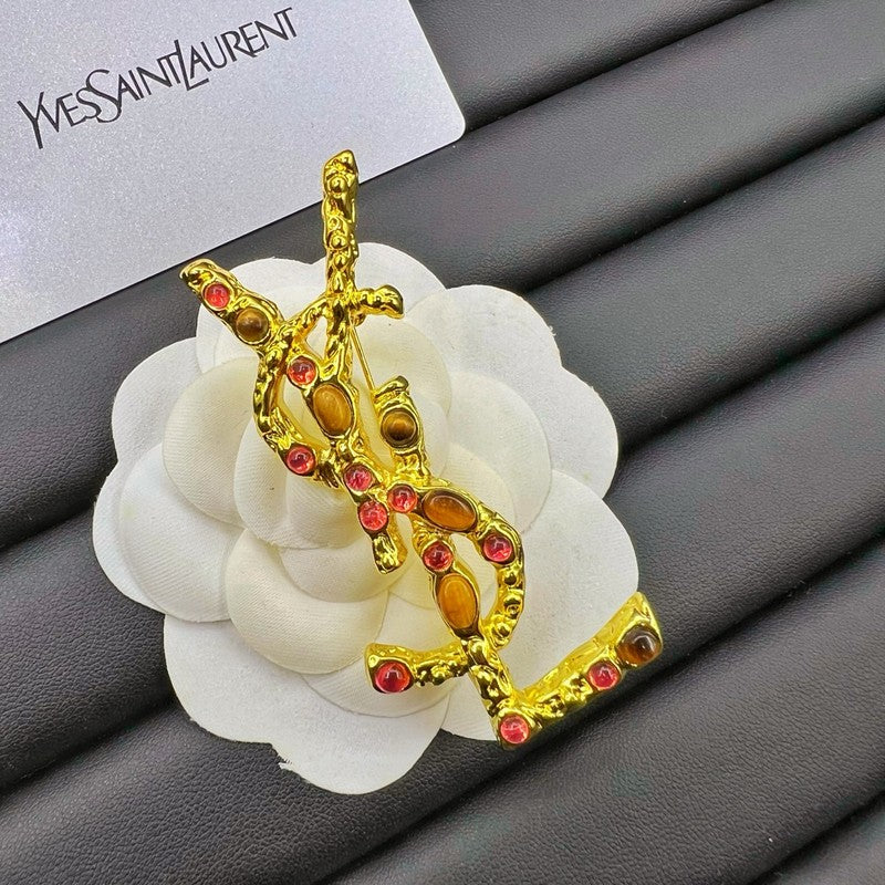 Saint Crystal Brooch