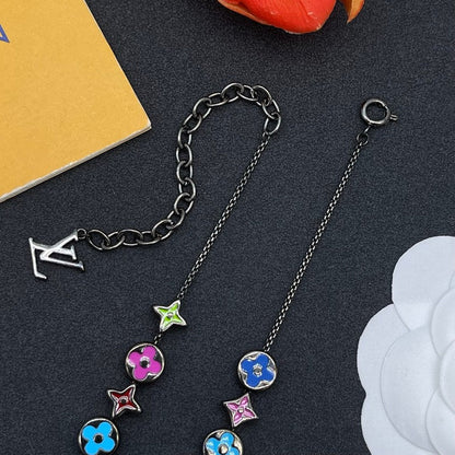 Louis Color Script Gold Necklace