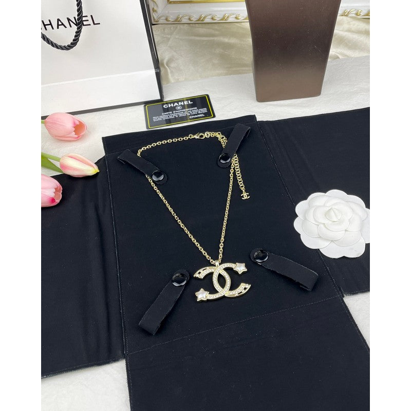 CC Big Star Gold Chain Necklace
