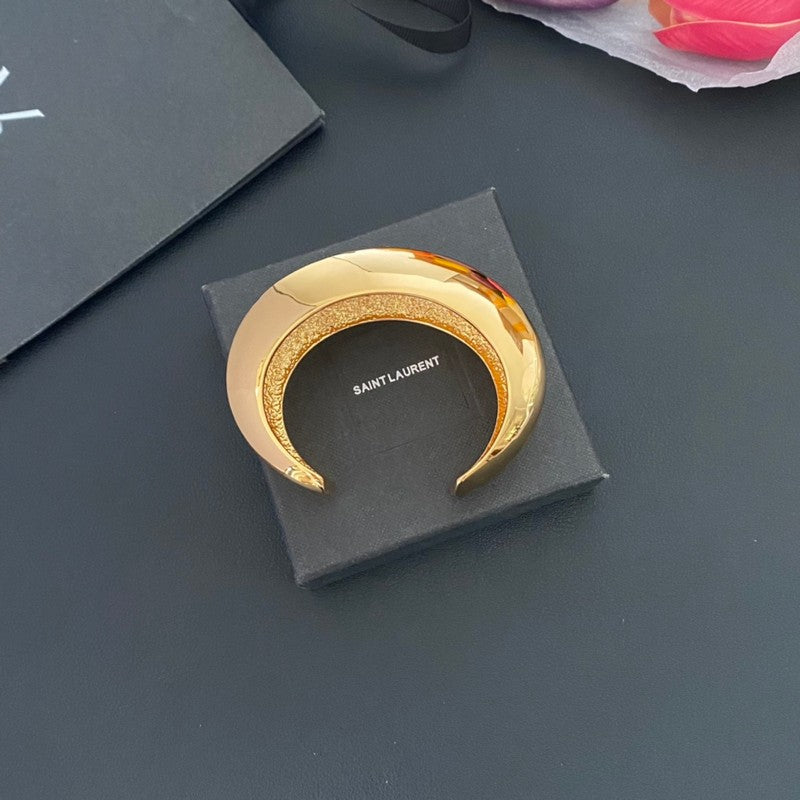 Saint Wide Gold Vintage Bracelet