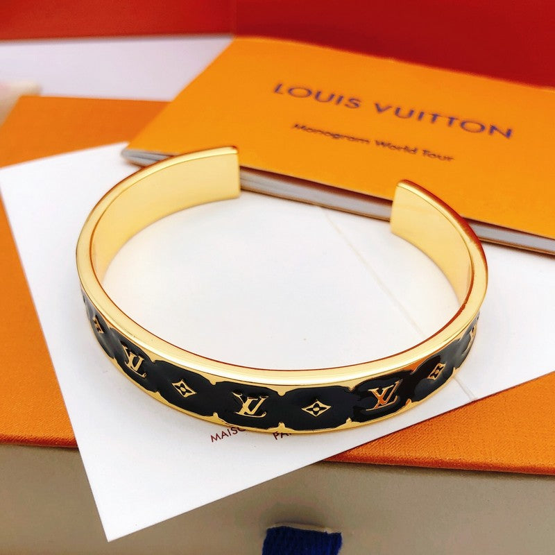 Louis Color Monogram Gold Bracelet