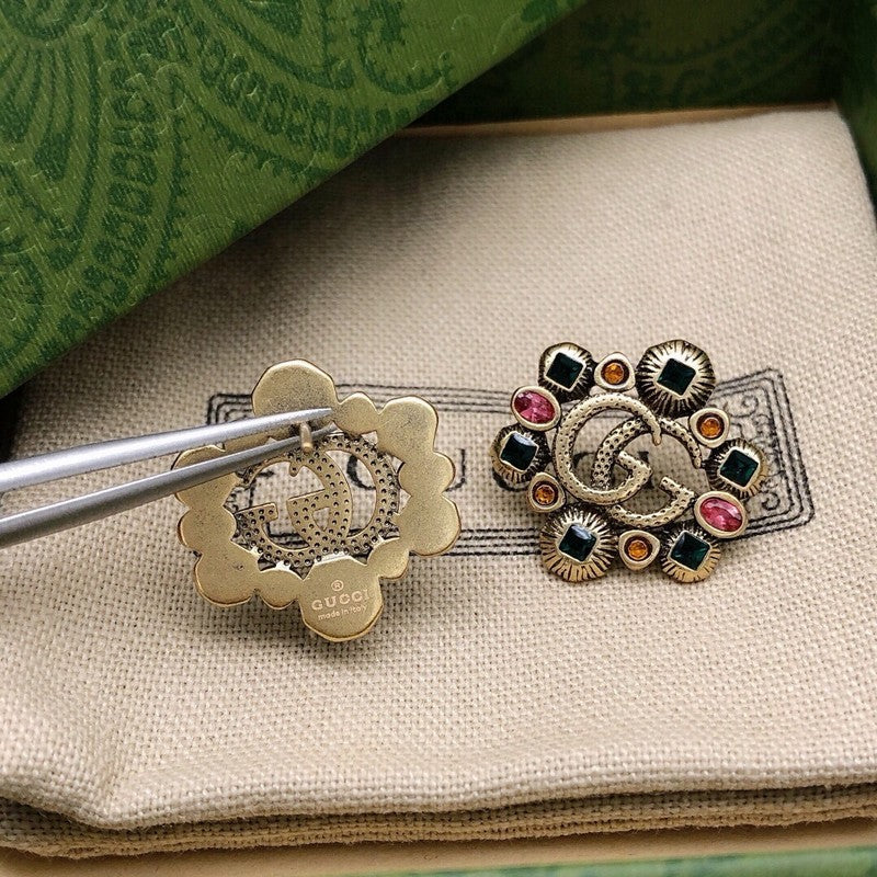 GG Color Crystal Earrings