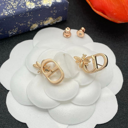 CD Bee Gold Earrings