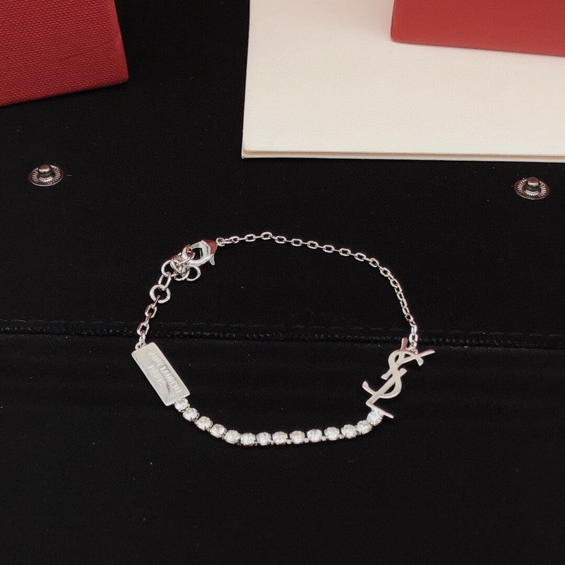 Saint Diamond Gold Chain Bracelet