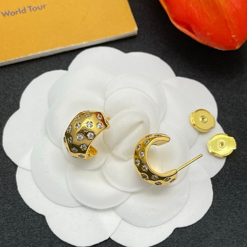 Louis Pave Diamond Earrings