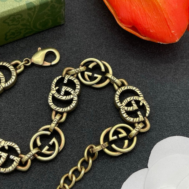 GG Interlocking G Twist Gold Bracelet