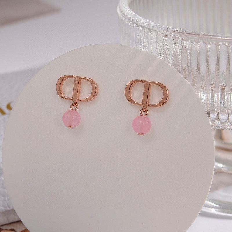 Petit CD Pink Earrings