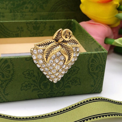 GG Strawberry Diamond Brooch
