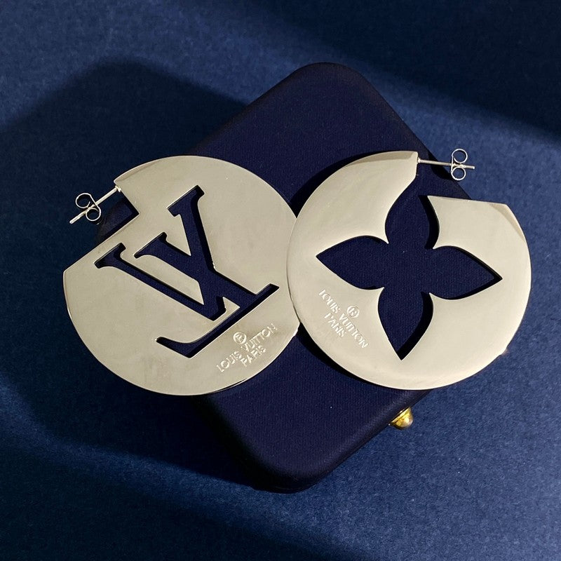 Louis Logo Round Earrings