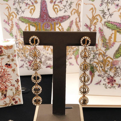 CD Tribales Diamond Long Earrings