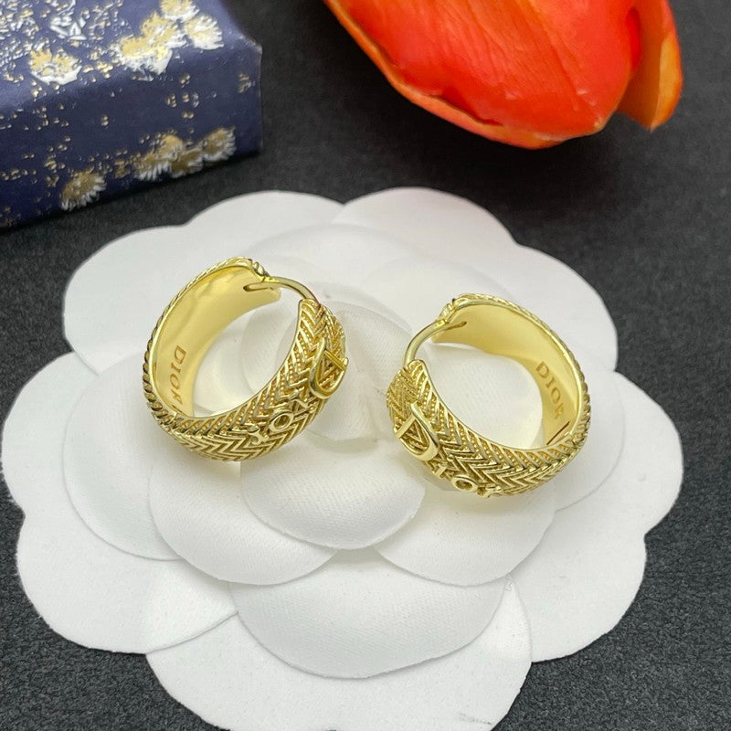 CD Diamond Circle Earrings