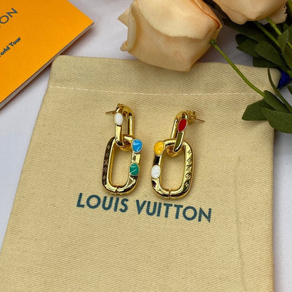 Louis x Yayoi Kusama Gold Earrings