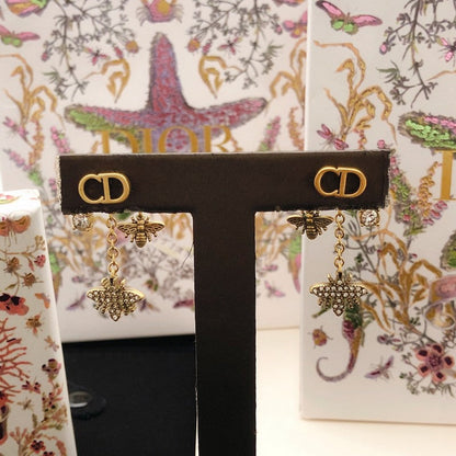 CD Tribales Diamond Bee Long Earrings